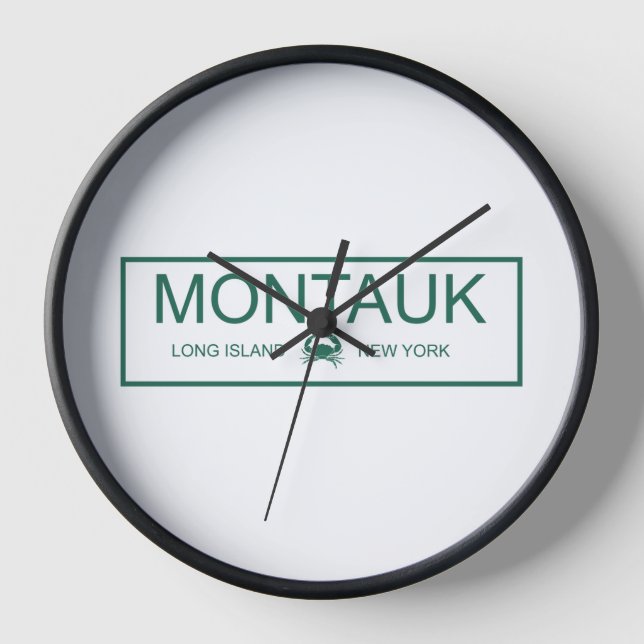 Montauk. Long Island. New York Clock (Front)