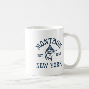 Montauk New York Fishing Marlin Travel Fish Beach  Coffee Mug