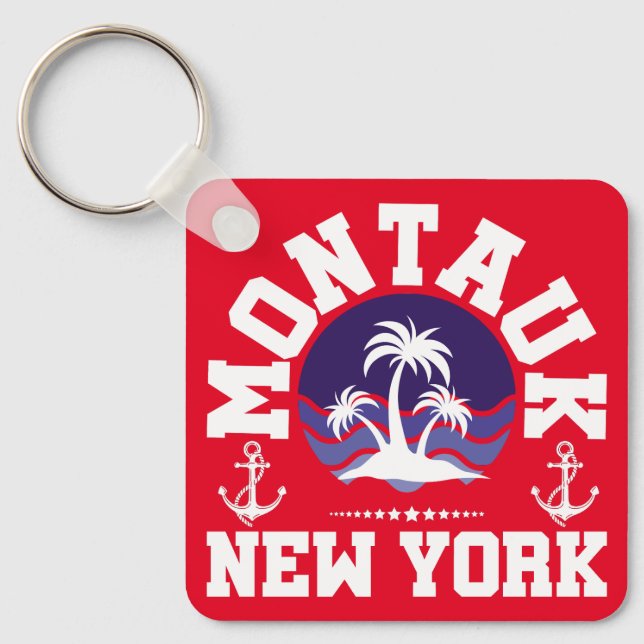 Montauk,New York Keychain (Front)