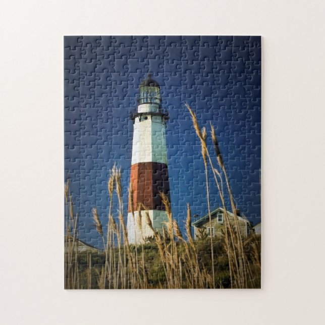 Montauk Point Lighthouse Photo Puzzle (Vertical)