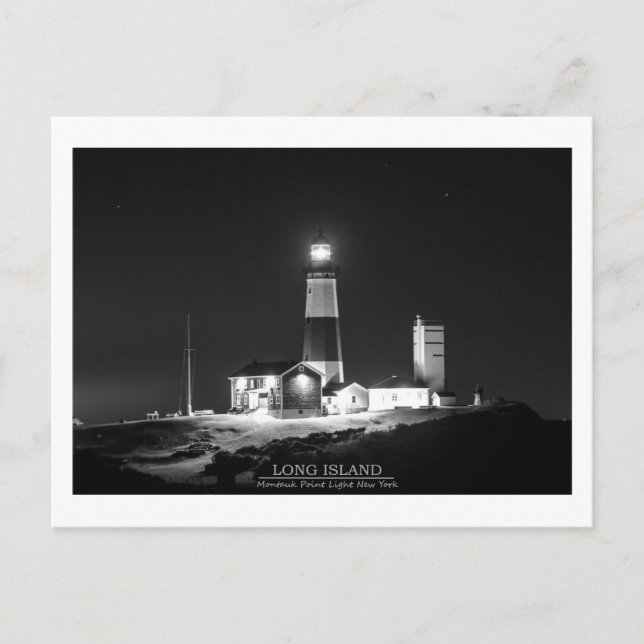 Montauk Point Lighthouse Postcard (Front)