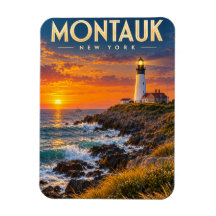 Montauk Point Lighthouse Sunset New York 