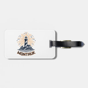Montauk Point New York Lighthouse Sunrise Luggage Tag