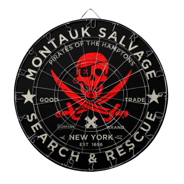 Montauk Salvage Co. Dart Board (Front)