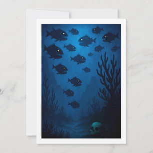Montauk Salvage Co. Piranha Card 5x7