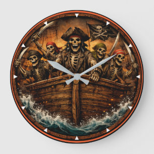 Montauk Salvage Co Pirate Clock