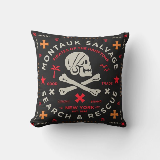 Montauk Salvage Co. Pirate Coussin extérieur (Recto)