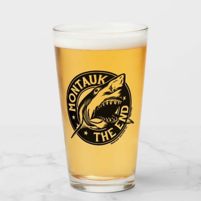 Montauk Salvage Company Shark Glass (Front Filled)