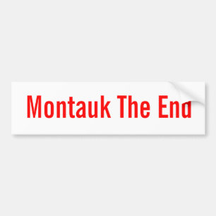 Montauk The End (classic bumpersticker) Bumper Sticker
