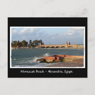 Montazah Beach - Egypt Postcard