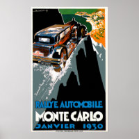 Monte Carlo Auto Rally ~ Vintage Automobile Ad