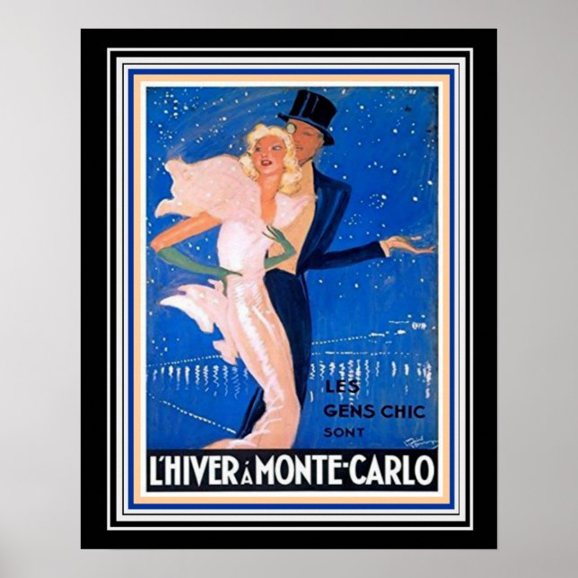 Monte Carlo Deco Travel Poster (Front)