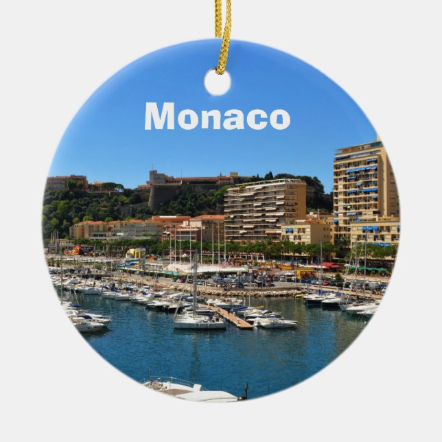 Monte Carlo in Monaco Ceramic Ornament (Front)