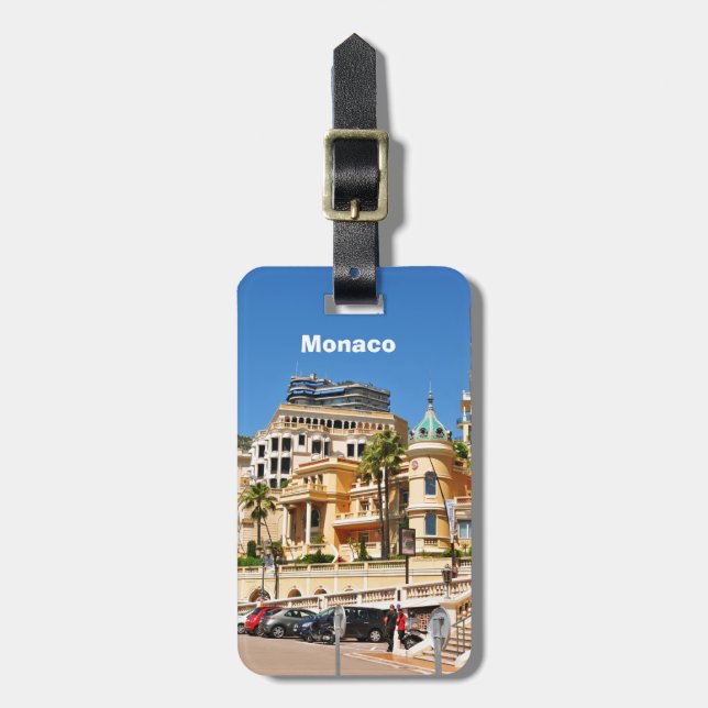 Monte Carlo in Monaco Luggage Tag (Front Vertical)