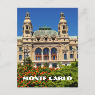 Monte Carlo in Monaco Postcard