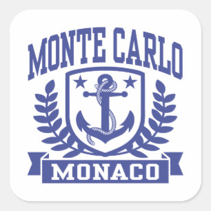 Monte Carlo Monaco Square Sticker
