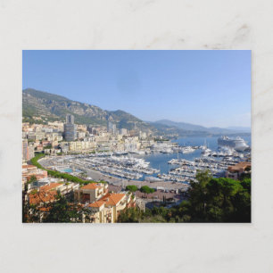 Monte Carlo Monaco Travel Postcard