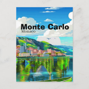 Monte Carlo Monaco Travel Postcard, Monaco Postcar Postcard