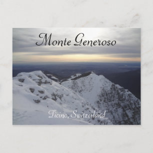 Monte Generoso, Tessin - Carte postale Alpes suiss