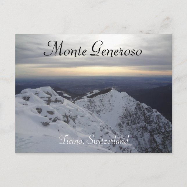 Monte Generoso, Tessin - Carte postale Alpes suiss (Devant)