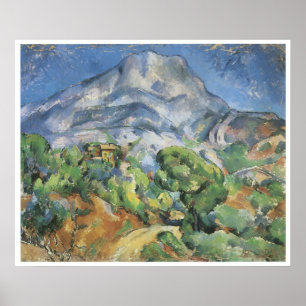 Monte Sainte-Victoire above the Tholonet road Poster