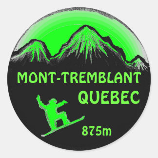 Monte Tremblant Québec autocollants d'art en snowb