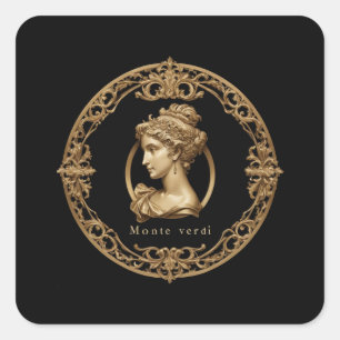 Monte Verdi Wein Square Sticker