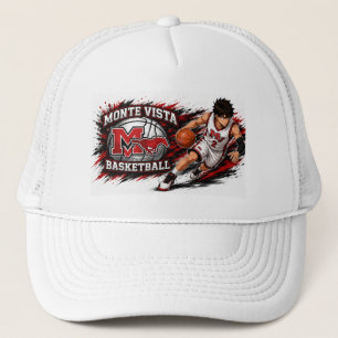 Monte Vista Basketball Anime Player Trucker Hat