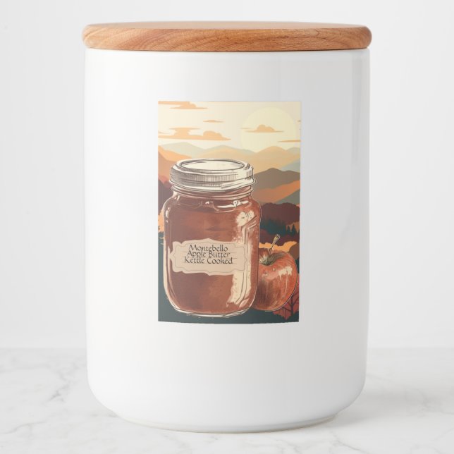 Montebello Apple Butter, customizable Food Label (Front)