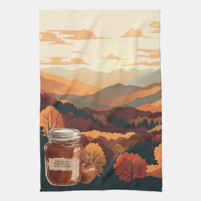 Montebello Apple Butter Kitchen Towel (Vertical)