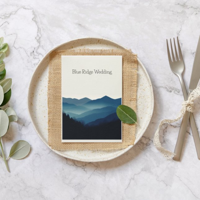 Montebello VA Blue Ridge Mountains Wedding Invitat Invitation (Creator Uploaded)