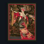 Montedoro-Art Deco Asian Fashion Poster<br><div class="desc">Colorful,  1920's Art Deco,  Asian Fashion,  Print  by Marco Montedoro</div>