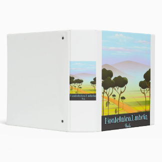 Montefalco, Umbria italy travel poster Binder