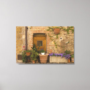 Montefollonico, Val d'Orcia, Siena province, 2 Canvas Print