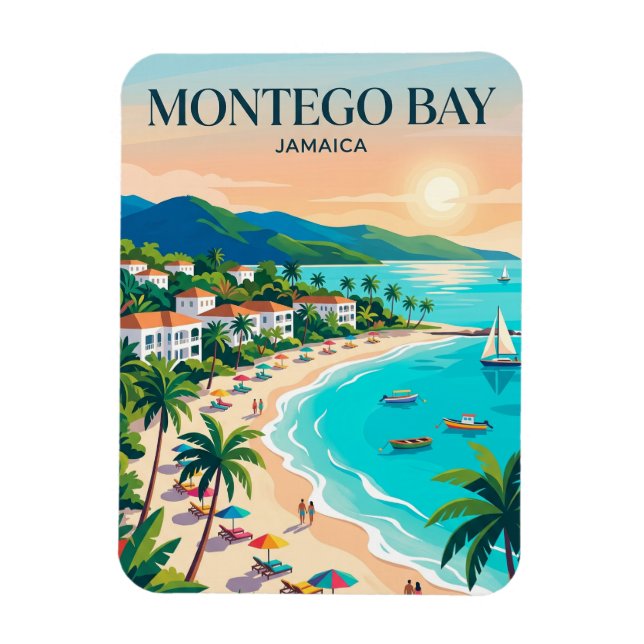 Montego Bay Jamaica Magnet (Vertical)