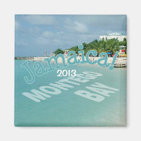 Montego Bay Jamaica Travel Photo Souvenir Magnet
