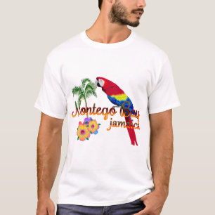 Montego Bay Jamaica Tropical Parrot T-Shirt
