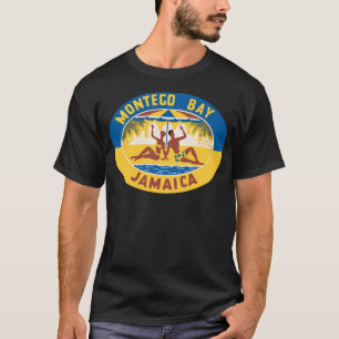 Montego Bay Jamaica Vintage Travel Decal T-Shirt