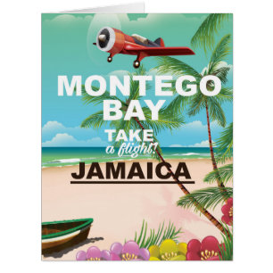 Montego Bay Jamaïque affiche de voyage vintage
