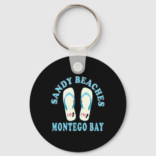 Montego Bay Vacation Sandy Beaches I Heart Flip Fl Keychain