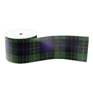 Monteith clan Plaid Scottish kilt tartan Grosgrain Ribbon
