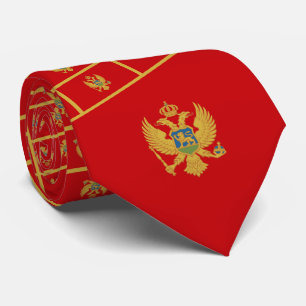 Montenegrin Flag & Coat of Arms, Montenegro Tie