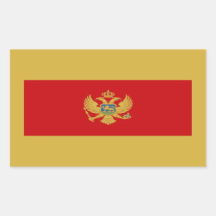 Montenegrin Flag, Flag of Montenegro Sticker