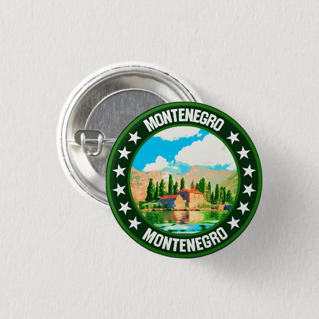 Montenegro                                         1 inch round button (Front & Back)