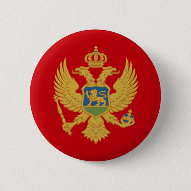 Montenegro 2 Inch Round Button (Front)