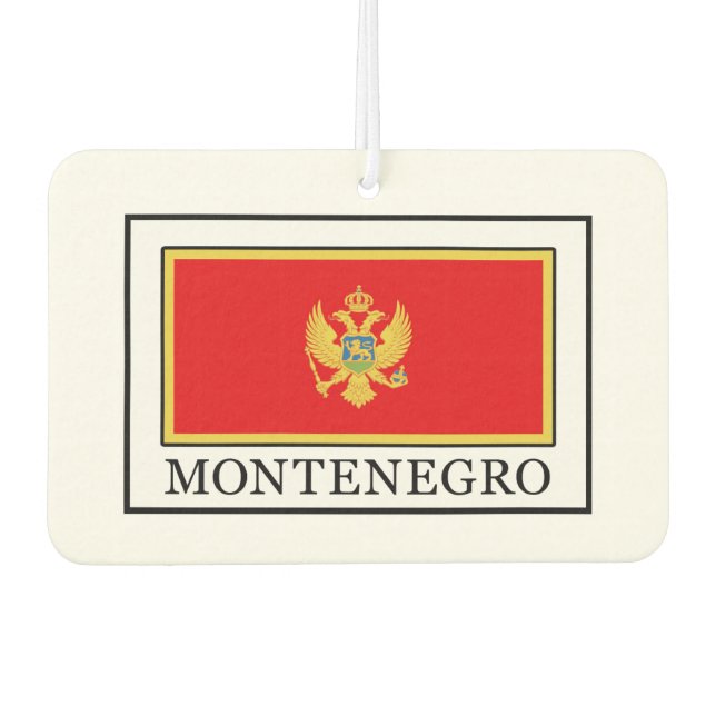Montenegro Car Air Freshener (Front)