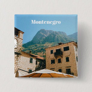 Montenegro Cityscape 2 Inch Square Button