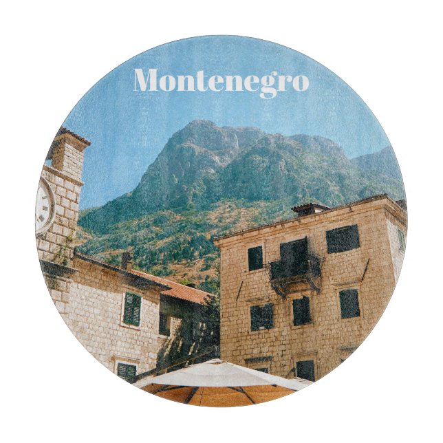 Montenegro Cityscape  Cutting Board (Front)