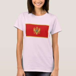 Monténégro Drapeau x Carte T-shirt