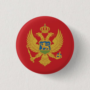 Montenegro Flag 1 Inch Round Button